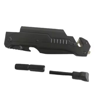 Zakmes survival met vuursteen en Led lamp